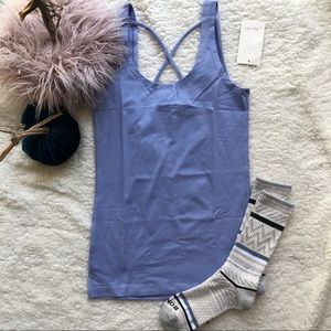 Perrywinkle Purple / blue Criss Cross Back Tank